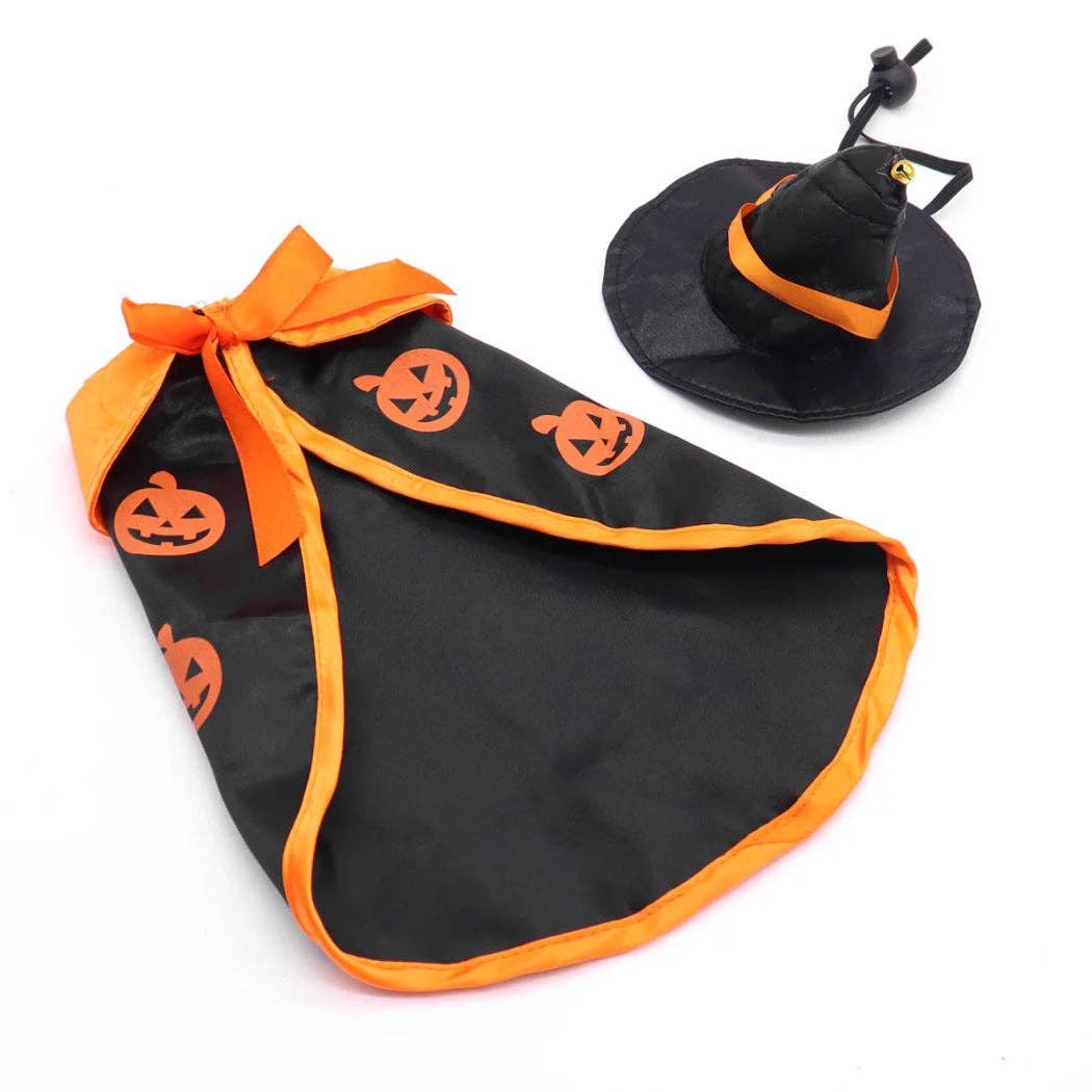 Cheerhunting - Ozzie - Pumpkin Witch Hat Halloween Pet Costume