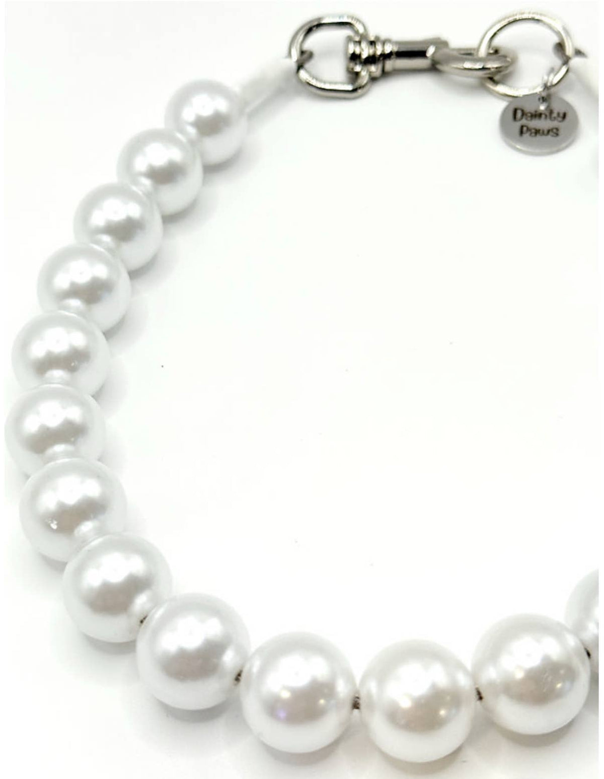 Dainty Paws - Pearl | Beaded Dog Collar - Doglicious Bakery Bites