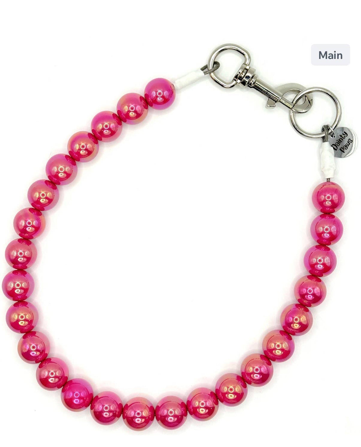 Dainty Paws - Pink Pop! | Beaded Dog Collar - Doglicious Bakery Bites