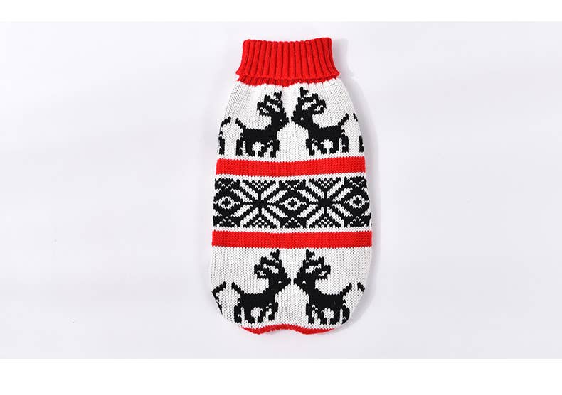 Christmas Pet Sweater Dog Cat Winter Knit Outfit