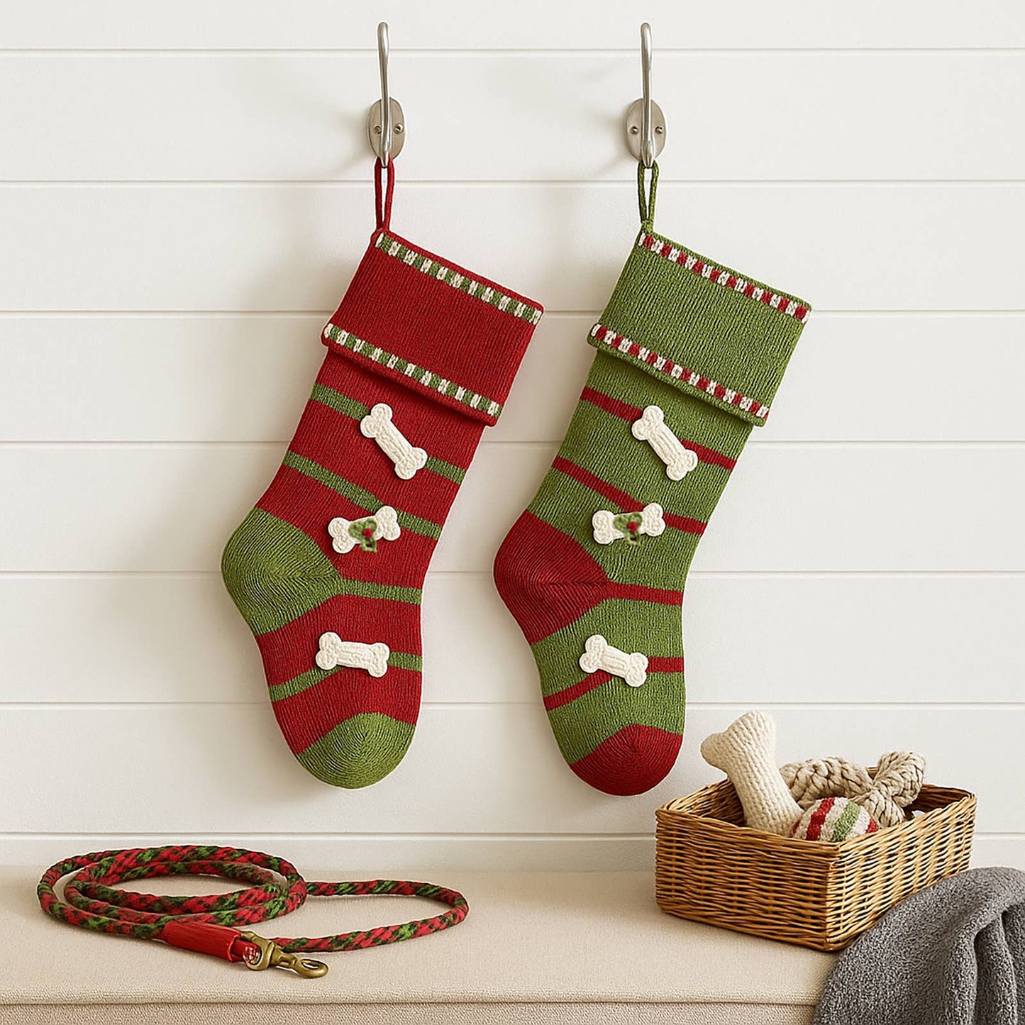 Dog Bone Stocking - Red - Doglicious Bakery Bites