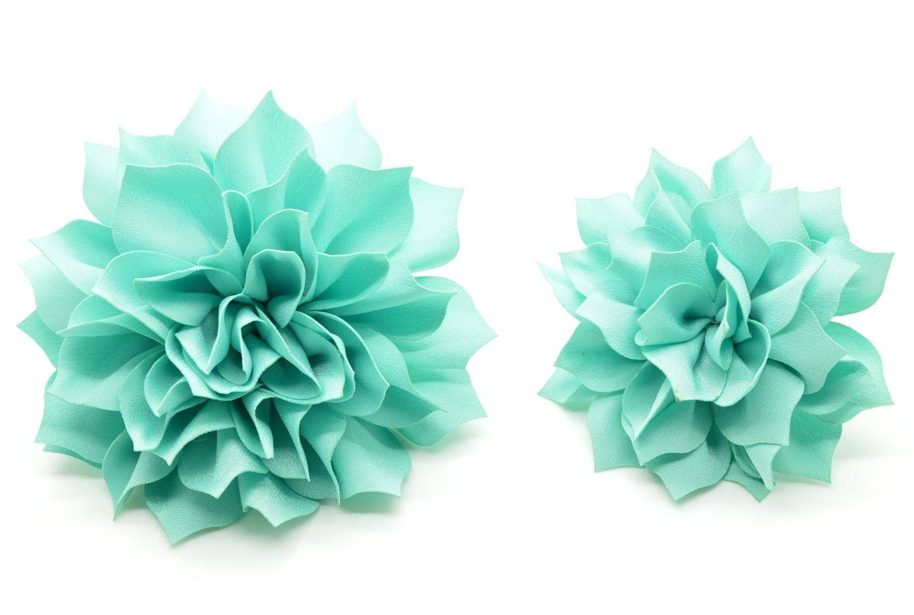 Dog Collar Attachment - Teal Fluffy Flower - Doglicious Bakery Bites