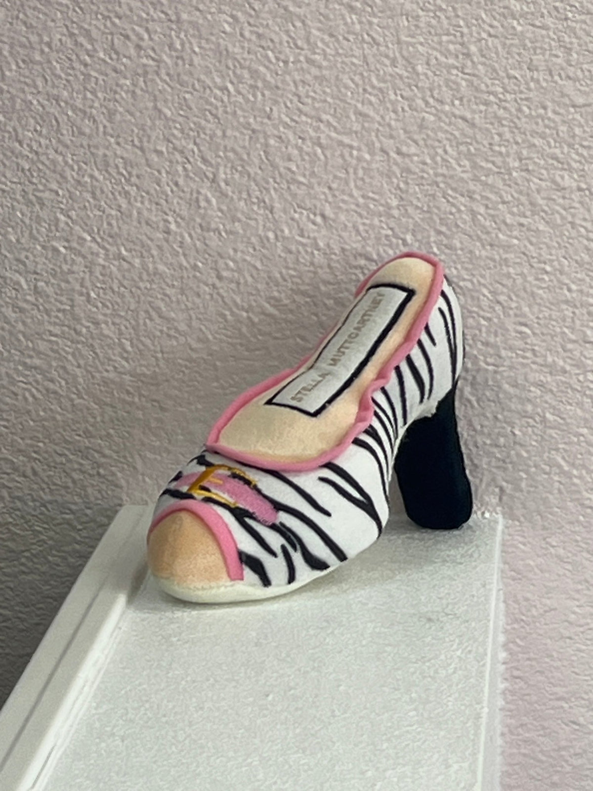 Dog Diggin Designs - Stella Muttcartney Zebra Heel Toy - Doglicious Bakery Bites
