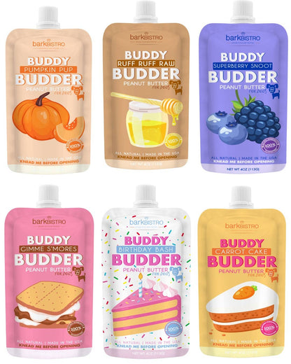 Dog Peanut Butter - 4oz Squeeze Packs - Doglicious Bakery Bites