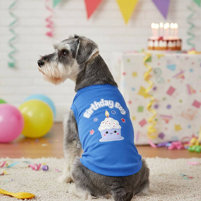Doggie Design - Birthday Boy Dog Shirt - Blue - Doglicious Bakery Bites