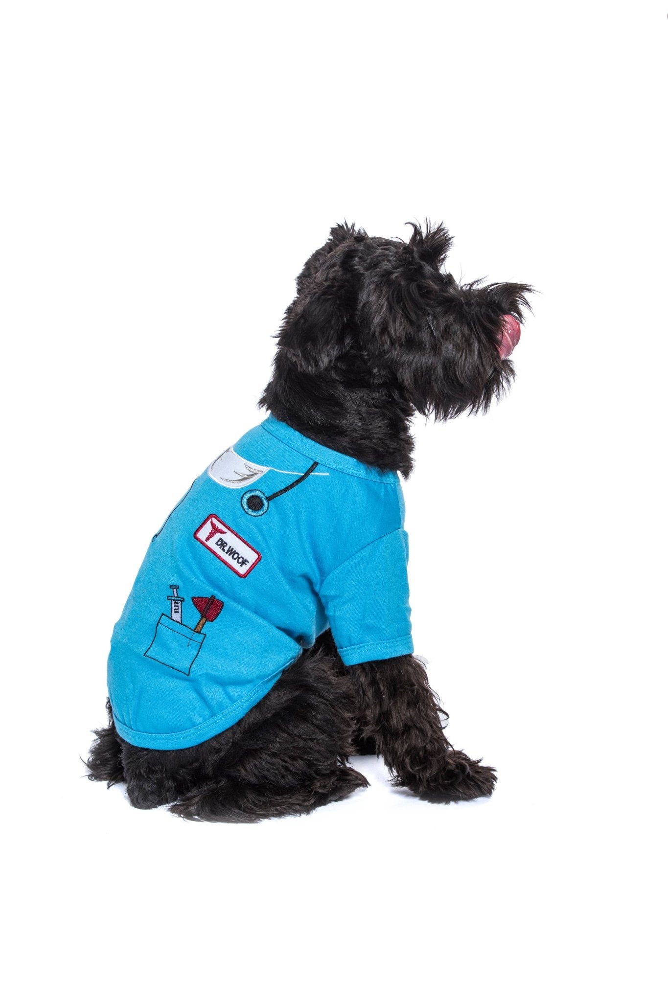 Dr. Woof Dog T-Shirt – Funny Halloween Costume for Dogs - Doglicious Bakery Bites