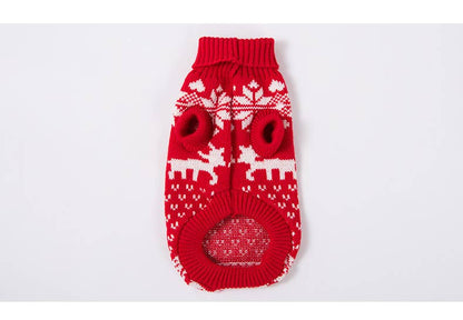 Christmas Pet Sweater Dog Cat Winter Knit Outfit