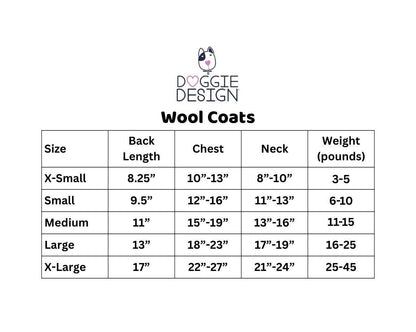 Wool Fur-Trimmed Dog Harness Coat - Burgundy