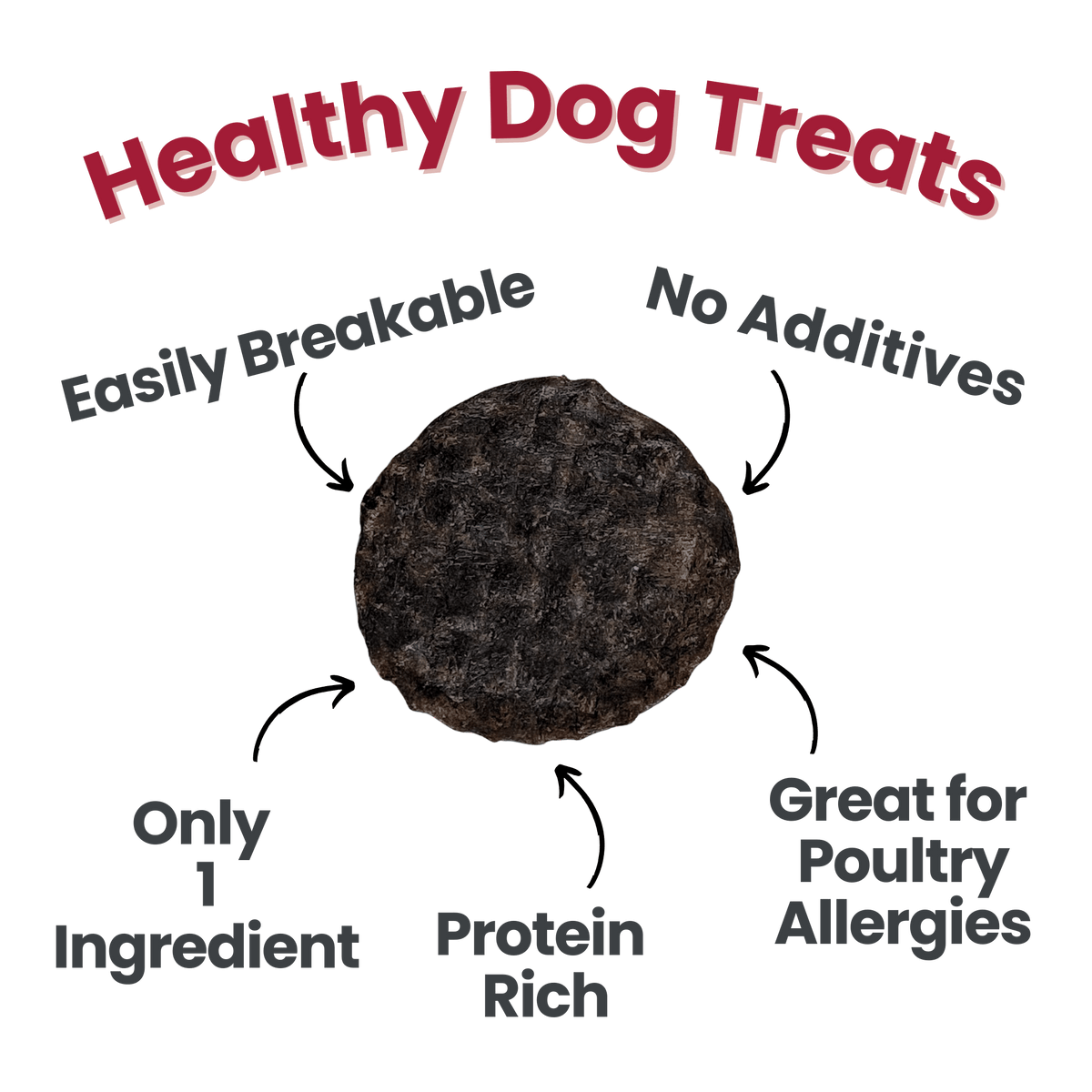 Farm to Pet Healthy Treats for Dogs & Cats - Beef Chips Dog Treats - Doglicious Bakery Bites