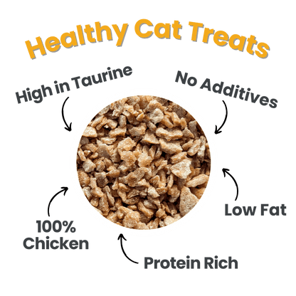 Farm to Pet Healthy Treats for Dogs & Cats - Chicken Crumbles Cat Treats - Doglicious Bakery Bites