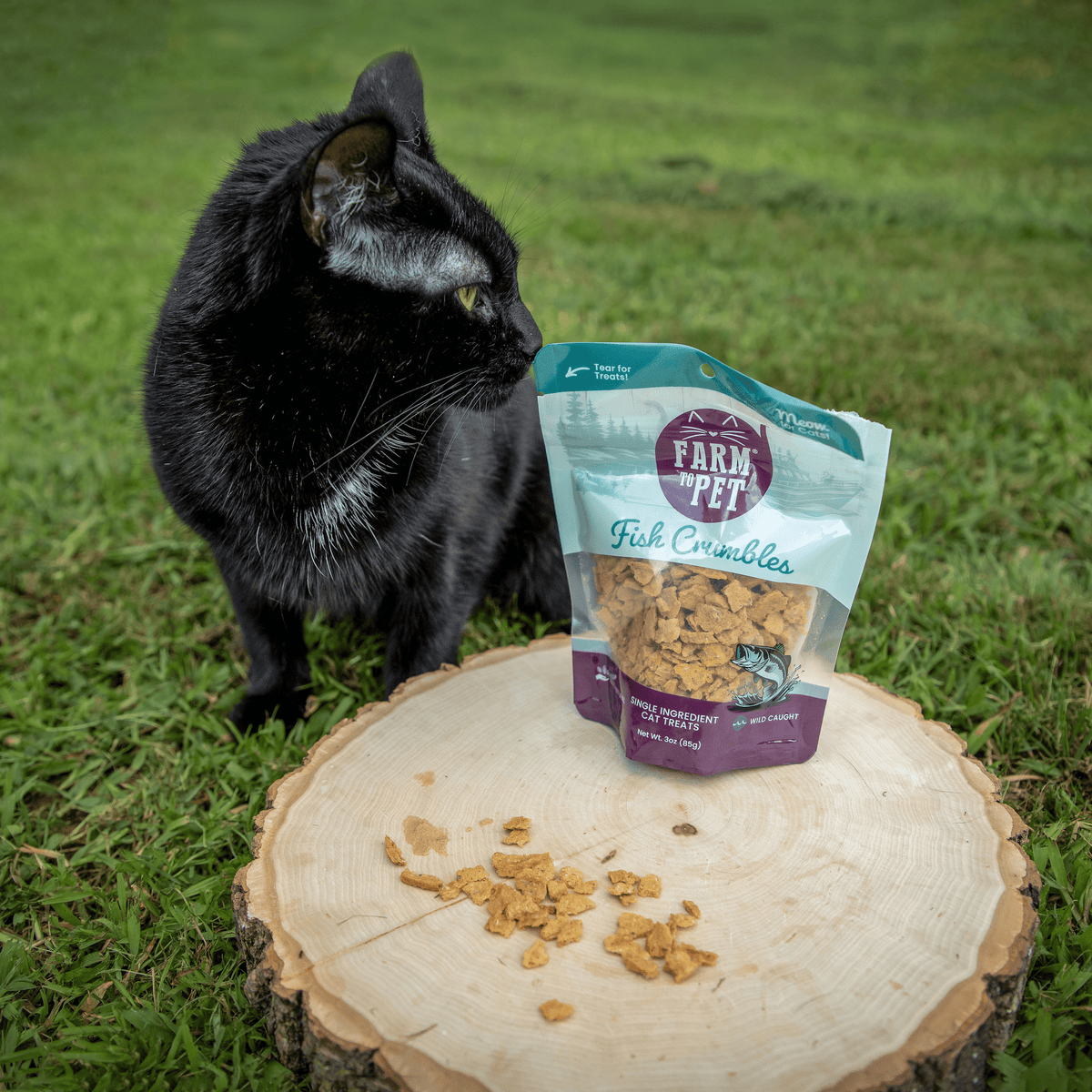 Farm to Pet Healthy Treats for Dogs & Cats - Fish Crumbles Cat Treats - Doglicious Bakery Bites
