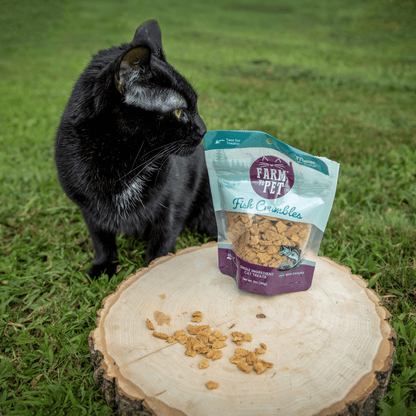 Farm to Pet Healthy Treats for Dogs & Cats - Fish Crumbles Cat Treats - Doglicious Bakery Bites