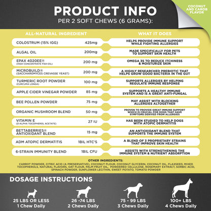 Googipet - Googipet Allergy Immune Support Chews For Dogs - Doglicious Bakery Bites