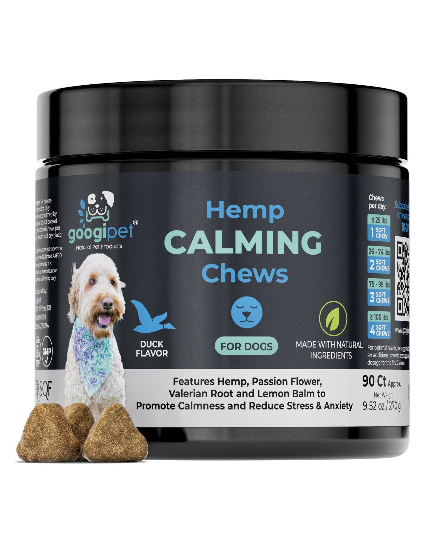 Googipet Hemp Calming Chews for Dogs - Doglicious Bakery Bites