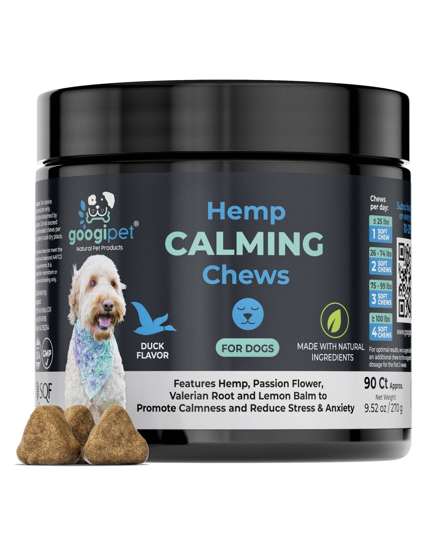 Googipet Hemp Calming Chews for Dogs - Doglicious Bakery Bites