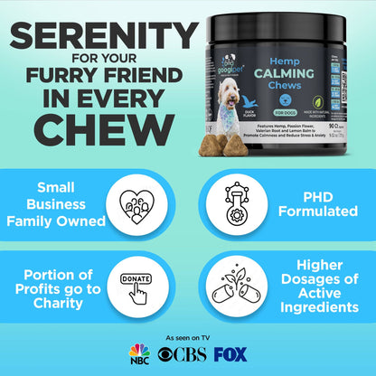 Googipet Hemp Calming Chews for Dogs - Doglicious Bakery Bites