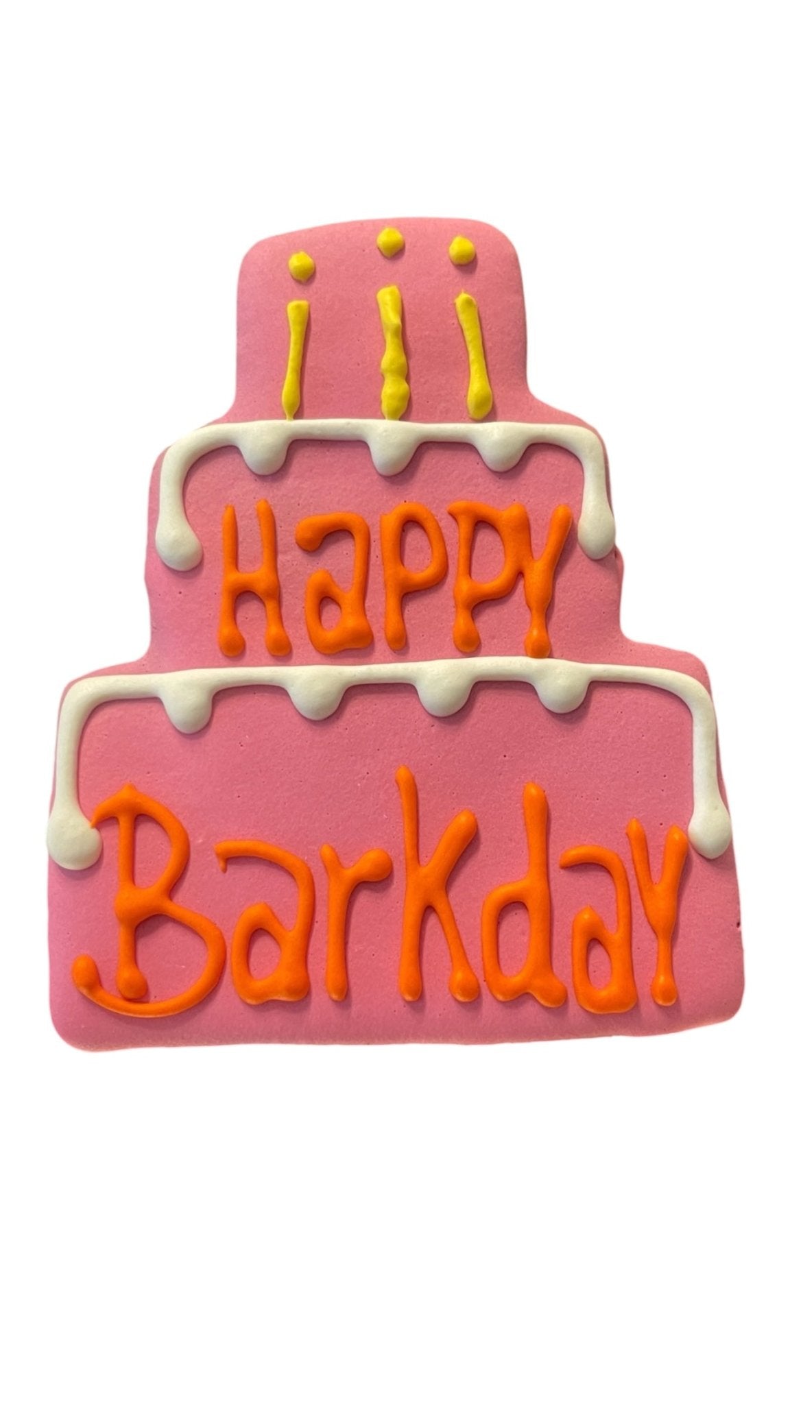 Happy Barkday Cake Cookie - Doglicious Bakery Bites