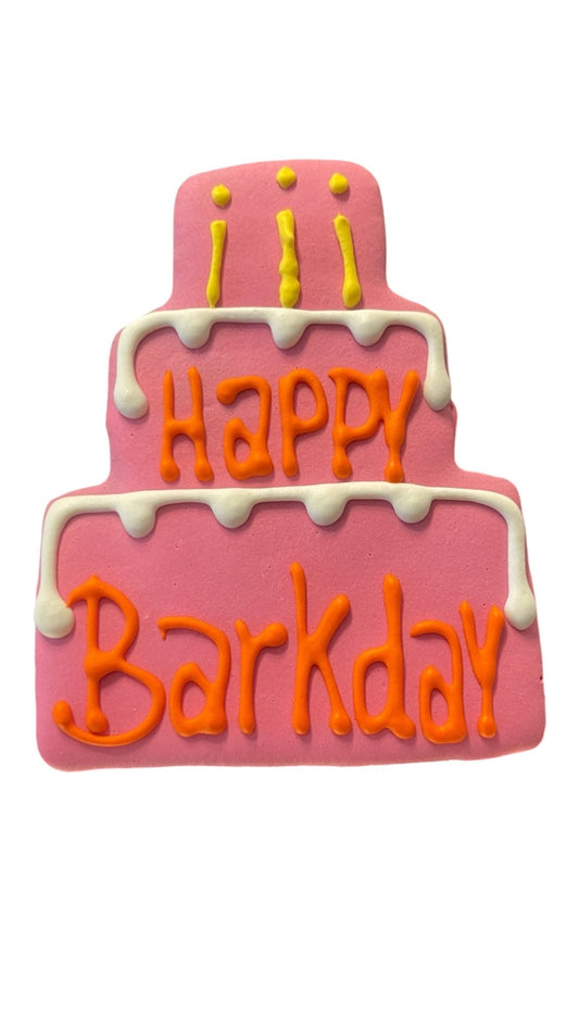 Happy Barkday Cake Cookie - Doglicious Bakery Bites