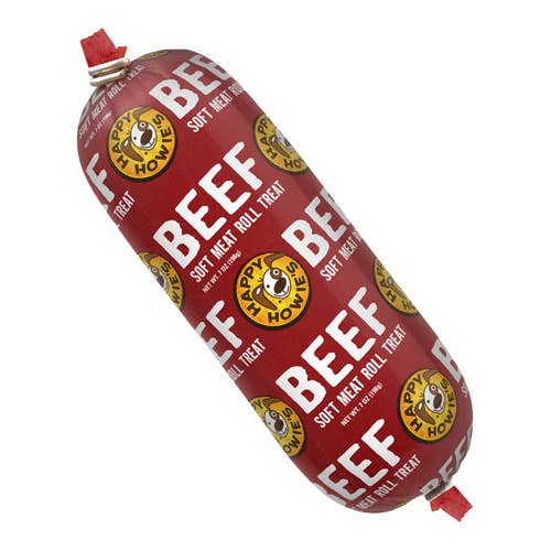 HAPPY HOWIES Meat Roll Treat Beef 7oz - Doglicious Bakery Bites