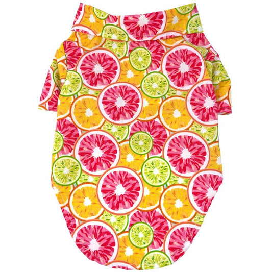 Hawaiian Camp Shirt - Citrus Slice - Doglicious Bakery Bites