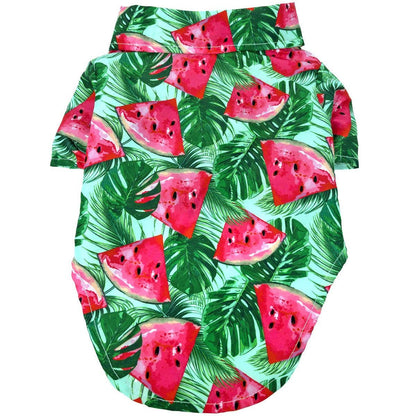 Hawaiian Camp Shirt - Juicy Watermelon - Doglicious Bakery Bites