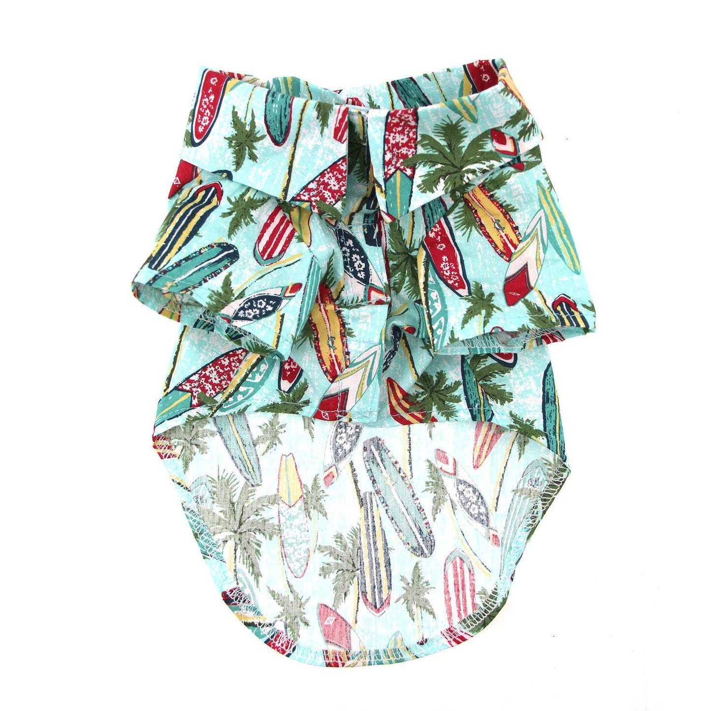 Hawaiian Camp Shirt - Surfboards and Palms - Doglicious Bakery Bites