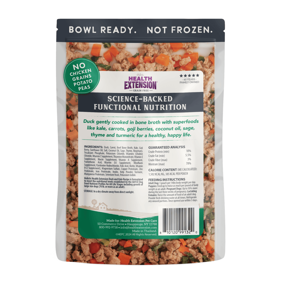 Health Extension Pet Care - Gently Cooked Duck & Kale Recipe - Doglicious Bakery Bites