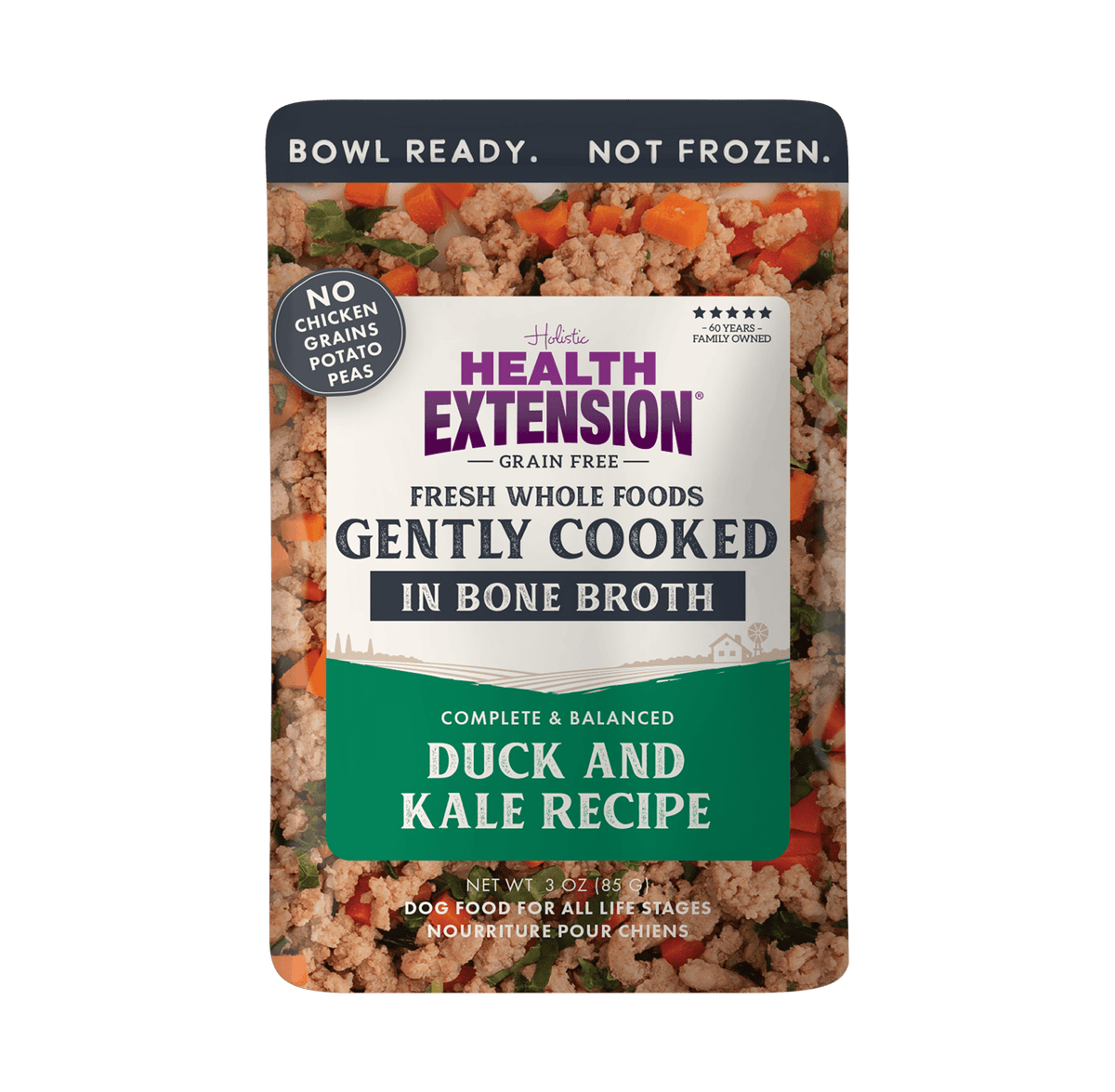 Health Extension Pet Care - Gently Cooked Duck & Kale Recipe - Doglicious Bakery Bites