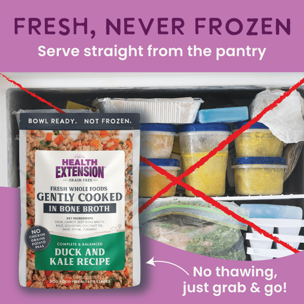 Health Extension Pet Care - Gently Cooked Duck & Kale Recipe - Doglicious Bakery Bites