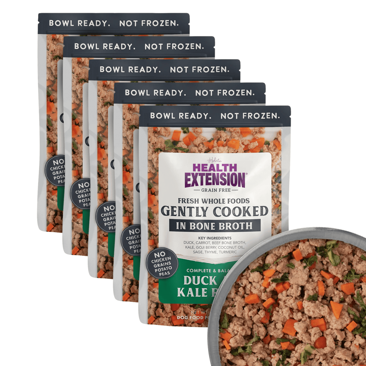 Health Extension Pet Care - Gently Cooked Duck & Kale Recipe - Doglicious Bakery Bites