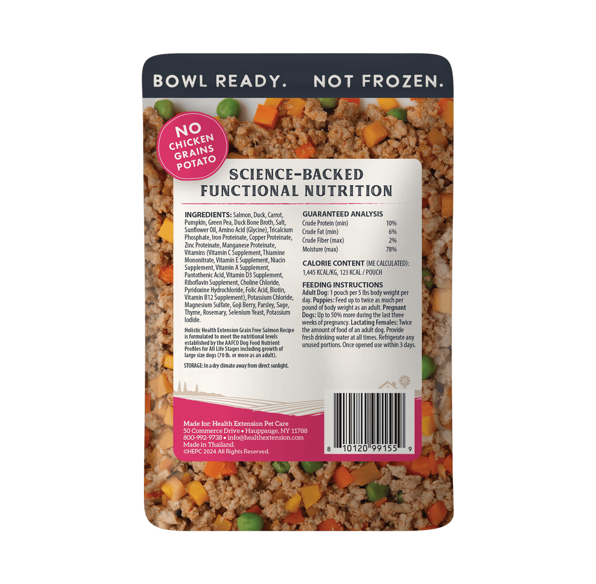 Health Extension Pet Care - Gently Cooked Grain Free Salmon Recipe - Doglicious Bakery Bites