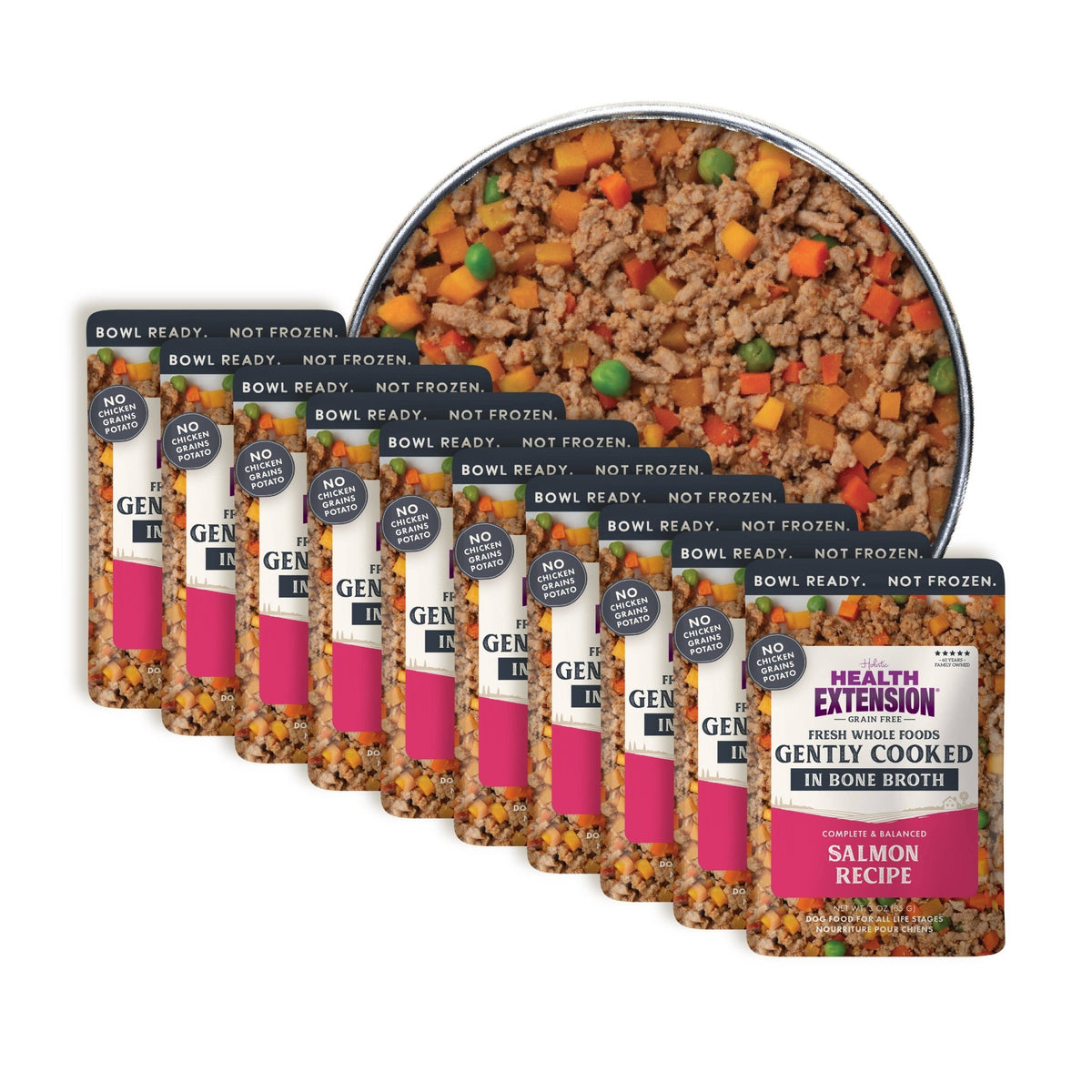 Health Extension Pet Care - Gently Cooked Grain Free Salmon Recipe - Doglicious Bakery Bites