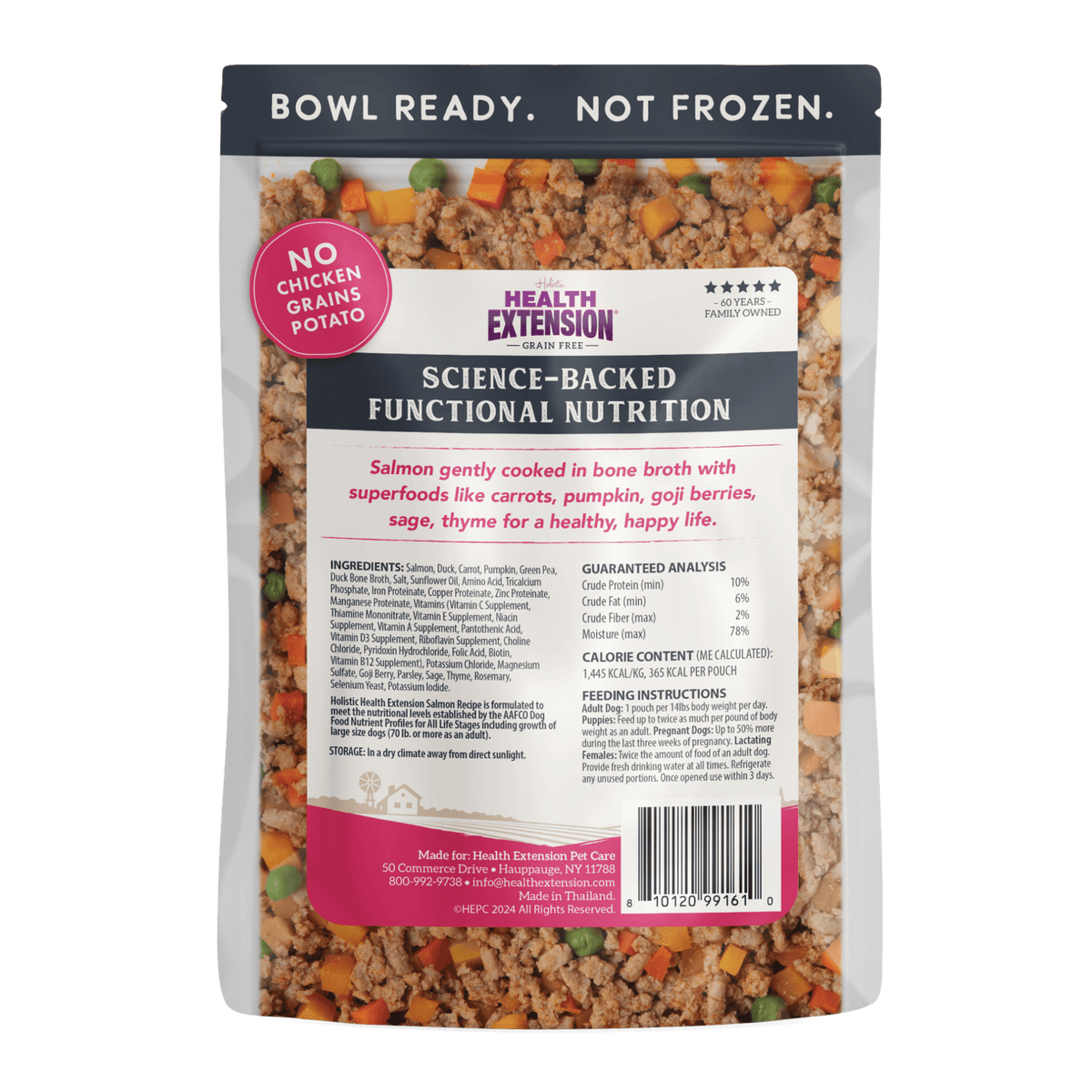 Health Extension Pet Care - Gently Cooked Grain Free Salmon Recipe - Doglicious Bakery Bites