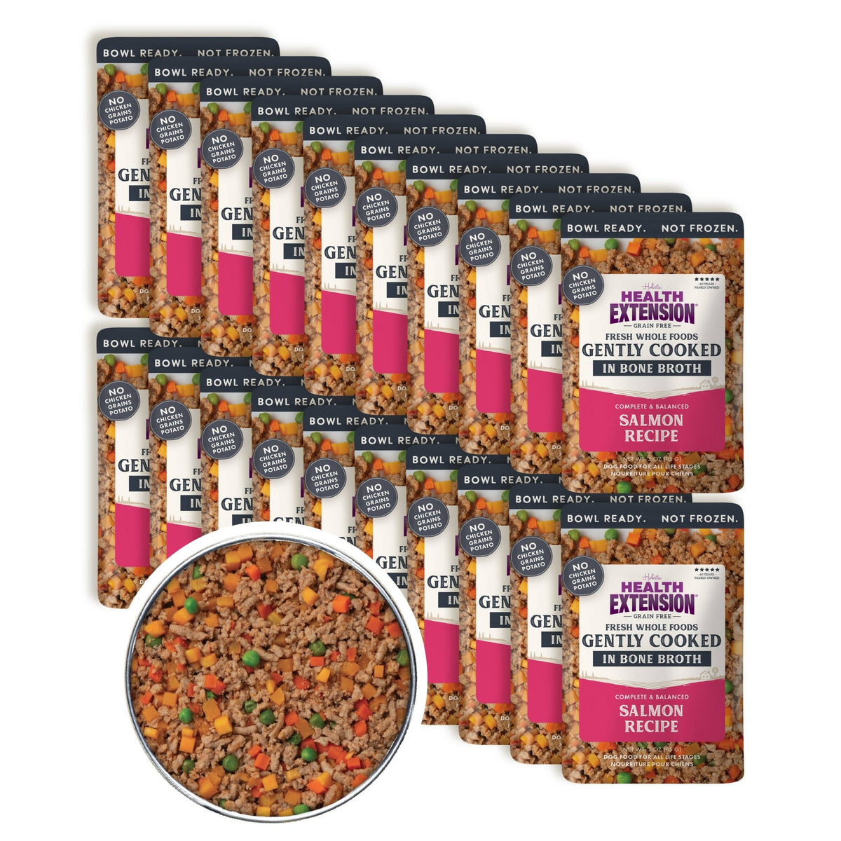 Health Extension Pet Care - Gently Cooked Grain Free Salmon Recipe - Doglicious Bakery Bites