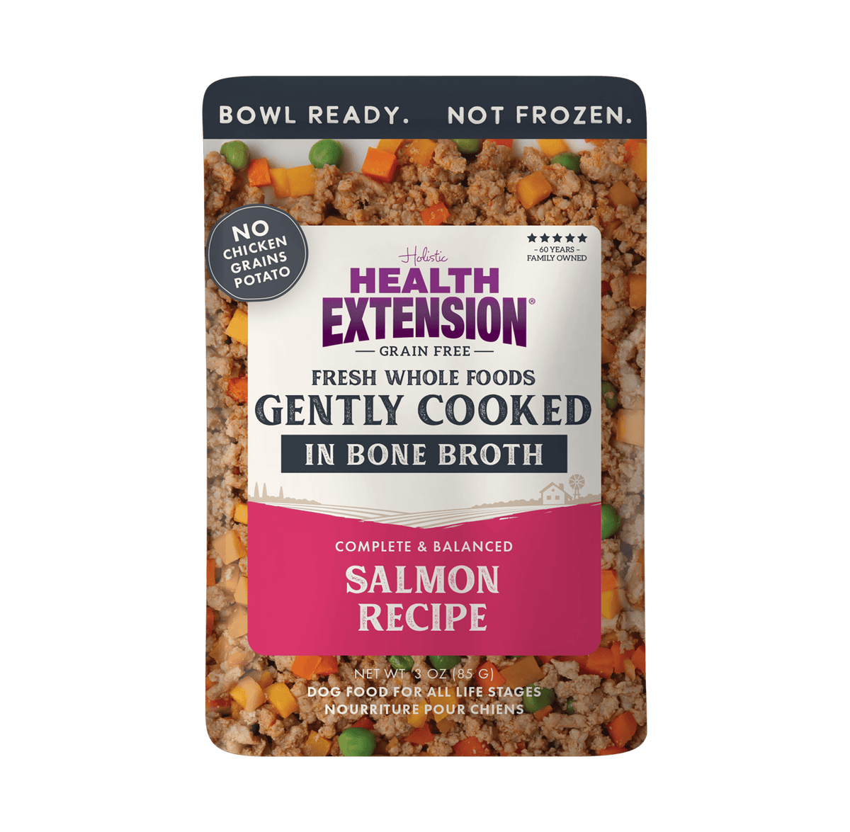 Health Extension Pet Care - Gently Cooked Grain Free Salmon Recipe - Doglicious Bakery Bites