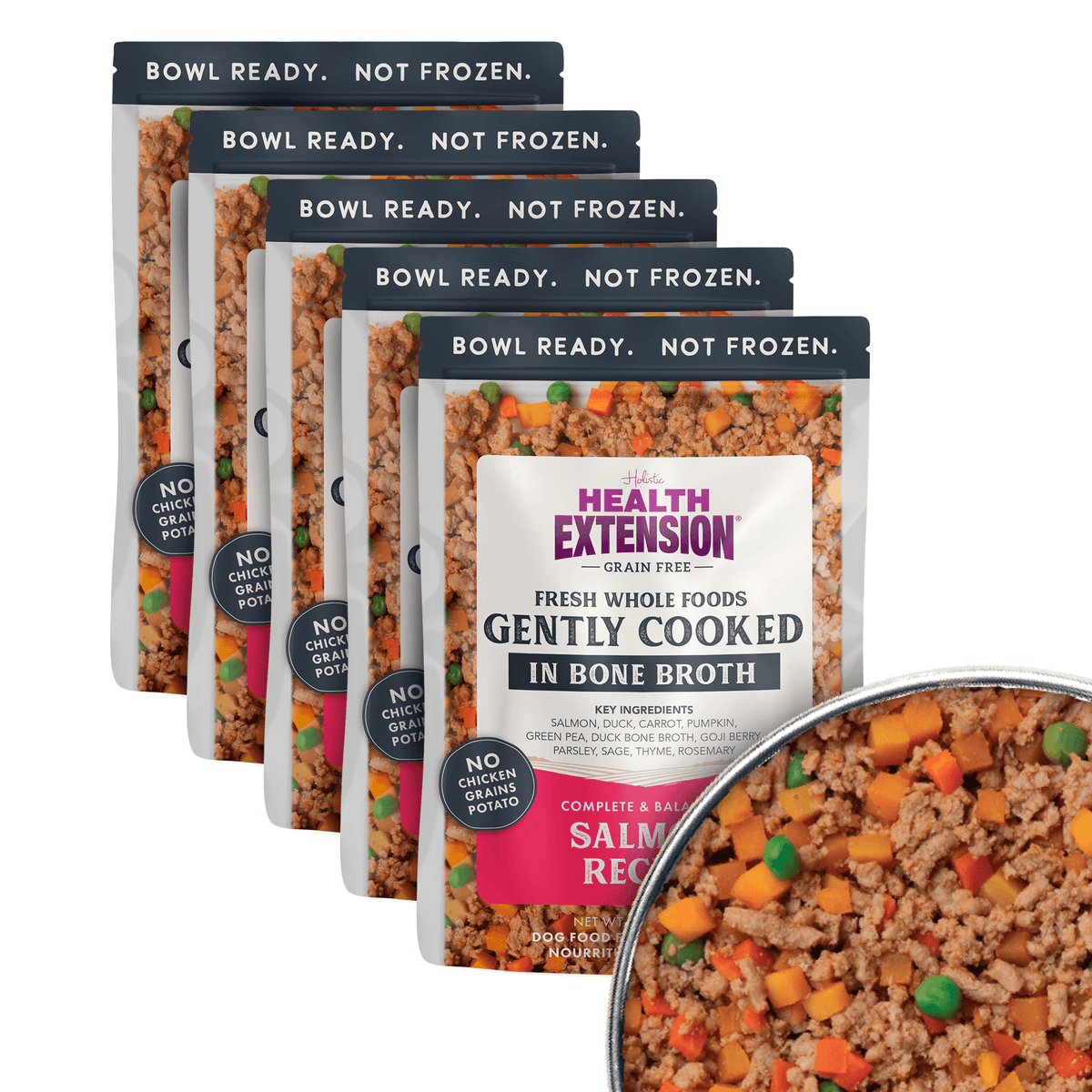 Health Extension Pet Care - Gently Cooked Grain Free Salmon Recipe - Doglicious Bakery Bites