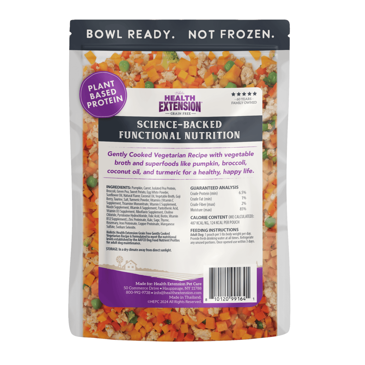 Health Extension Pet Care - Gently Cooked Grain Free Vegetarian Recipe - Doglicious Bakery Bites