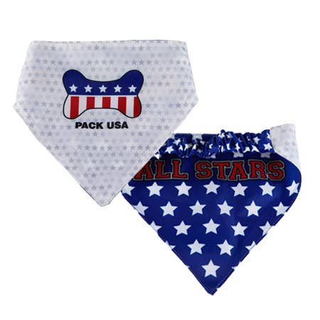 HIP DOGGIE PACK USA DOG BANDANA - Doglicious Bakery Bites