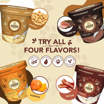 Hoggin' Dogs No Sugar Added Ice Cream Mix for Dogs - Doglicious Bakery Bites