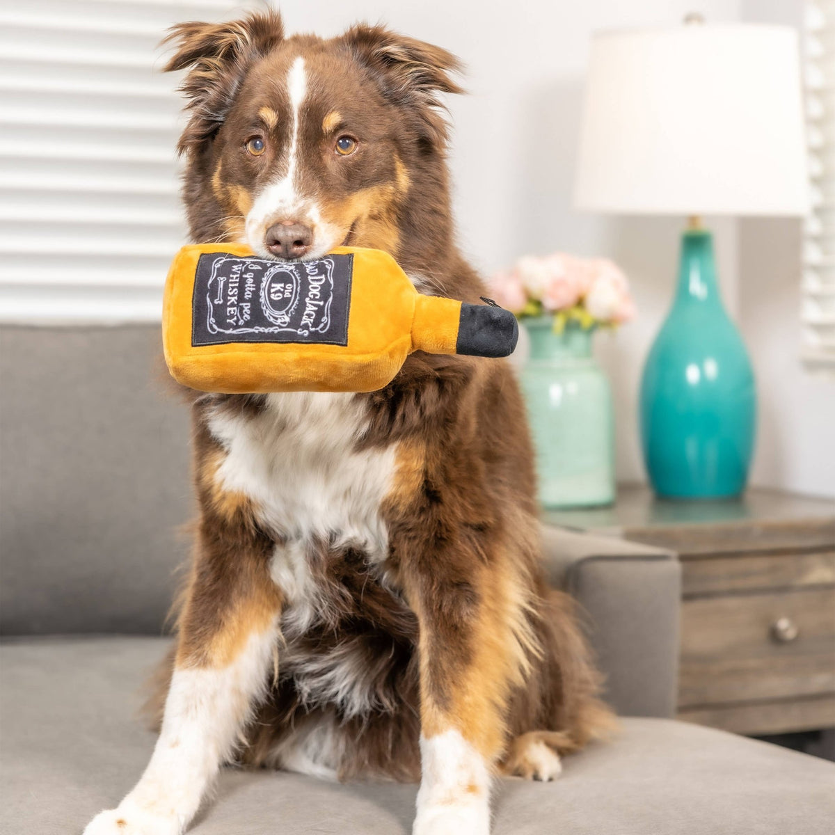 Huxley & Kent - Bad Dog Jack's Whiskey Dog Toy - Doglicious Bakery Bites