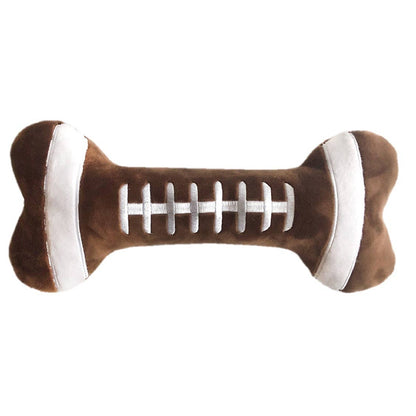 Huxley & Kent - Football Bone Dog Toy - Doglicious Bakery Bites