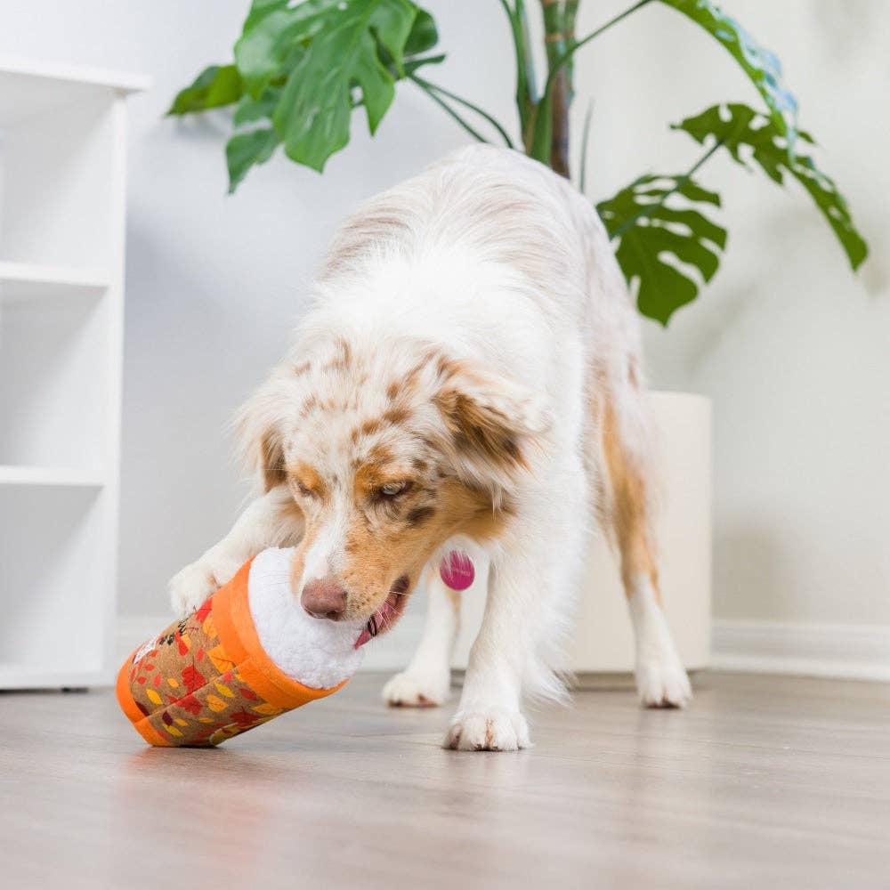 Huxley & Kent - Puggin Spice Latte Dog Toy (Double Sided) - Doglicious Bakery Bites