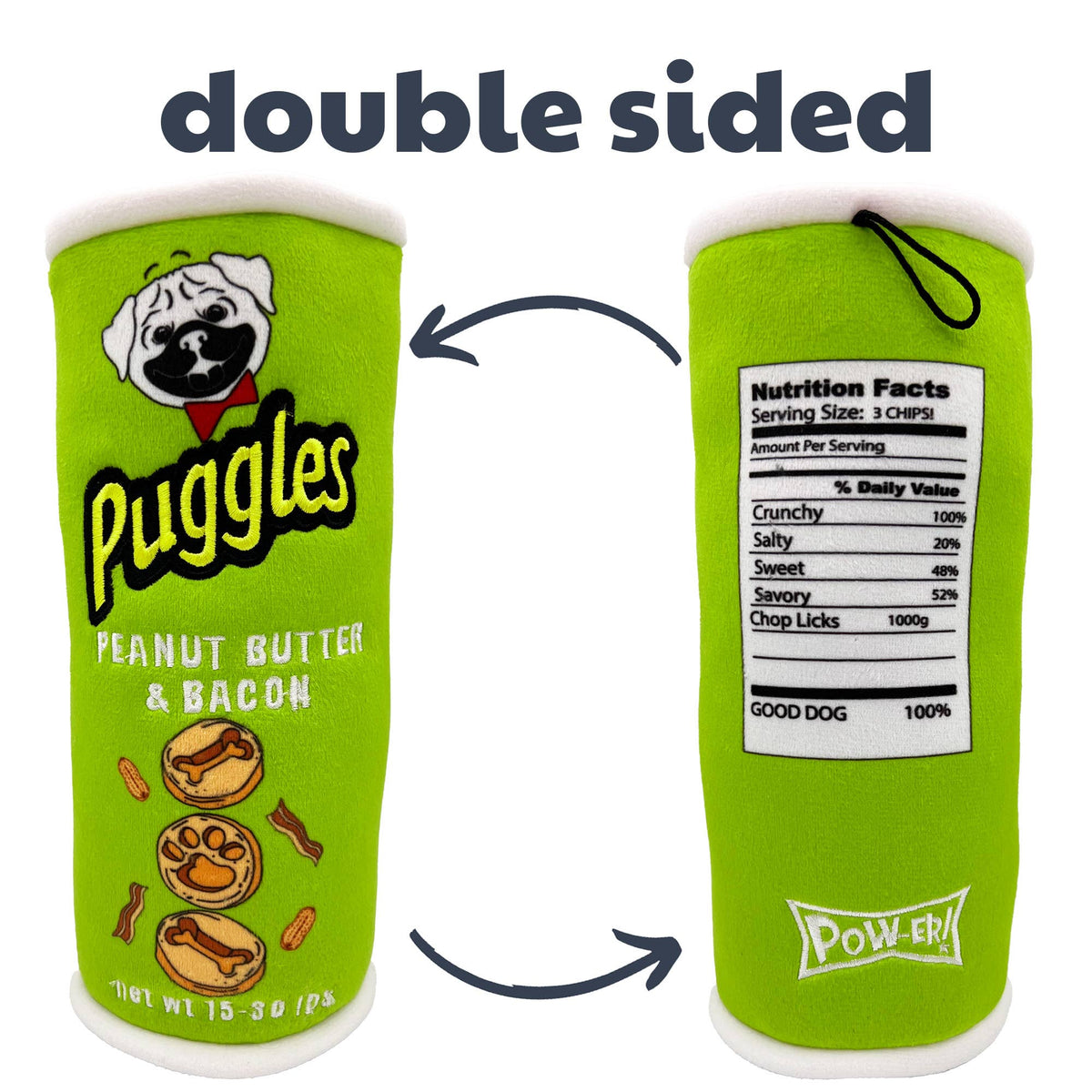 Huxley & Kent - Puggles Can Dog Toy - Doglicious Bakery Bites