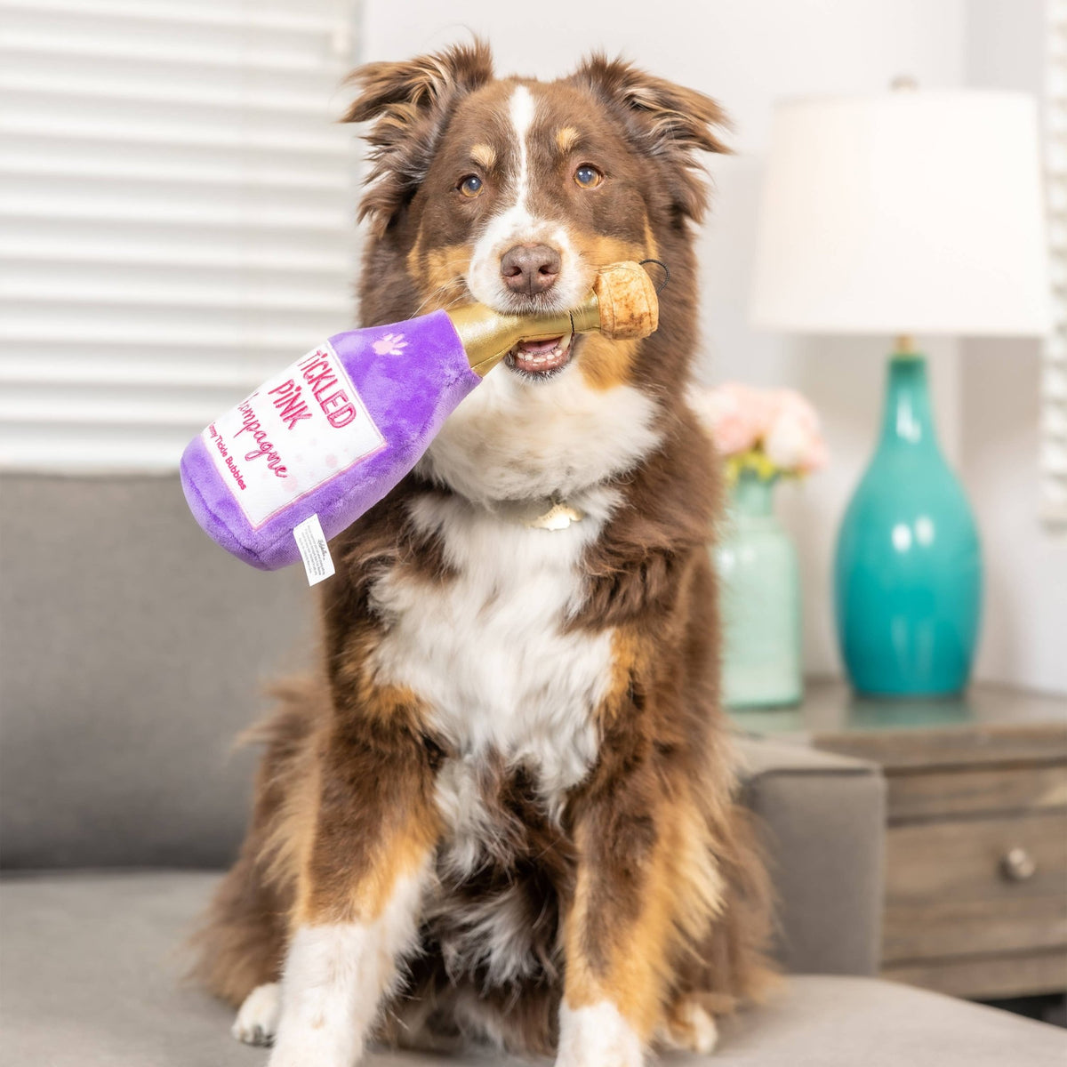 Huxley & Kent - Tickled Pink Chompagne Dog Toy - Doglicious Bakery Bites