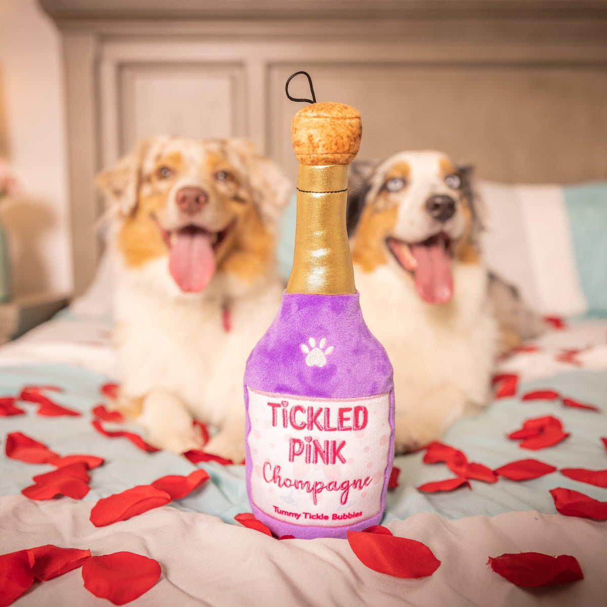 Huxley & Kent - Tickled Pink Chompagne Dog Toy - Doglicious Bakery Bites