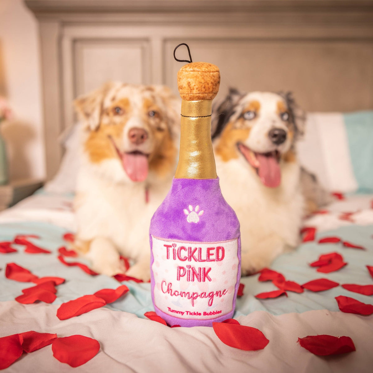 Huxley & Kent - Tickled Pink Chompagne Dog Toy - Doglicious Bakery Bites