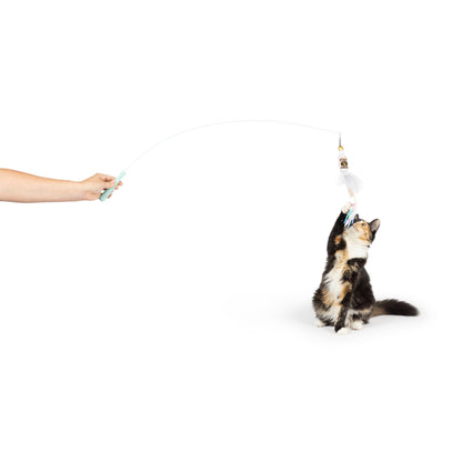 Huxley & Kent - Wire Toto's & Pom Poms Wand 2pk Cat Toy - Doglicious Bakery Bites