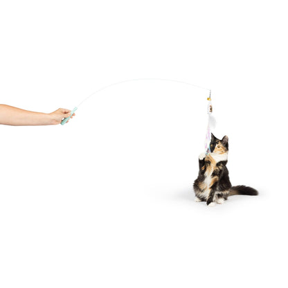Huxley & Kent - Wire Toto's & Pom Poms Wand 2pk Cat Toy - Doglicious Bakery Bites
