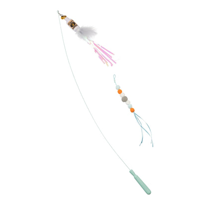Huxley & Kent - Wire Toto's & Pom Poms Wand 2pk Cat Toy - Doglicious Bakery Bites