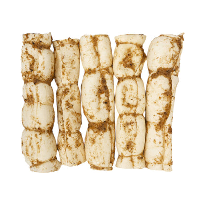 Jojo Modern Pets - 9"-10" Bully Dusted Beef Cheek Rolls Dog Chews (5/Bag) - Doglicious Bakery Bites